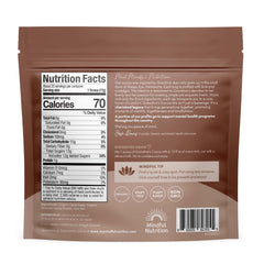 Reusable scoop included with Mindful Nutrition Grandmas Organic Hot Chocolate Mix for easy measuring.