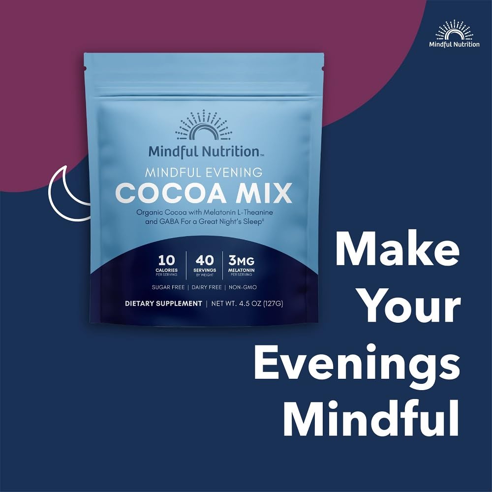 Travel bag for Mindful Evening Cocoa Mix shown for on-the-go nights