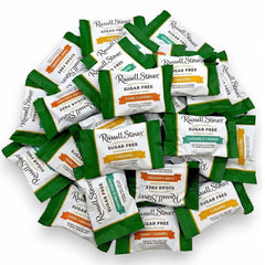 Mindys Goodies sugar-free dark chocolate caramel assortment in a 1 lb bulk package.
