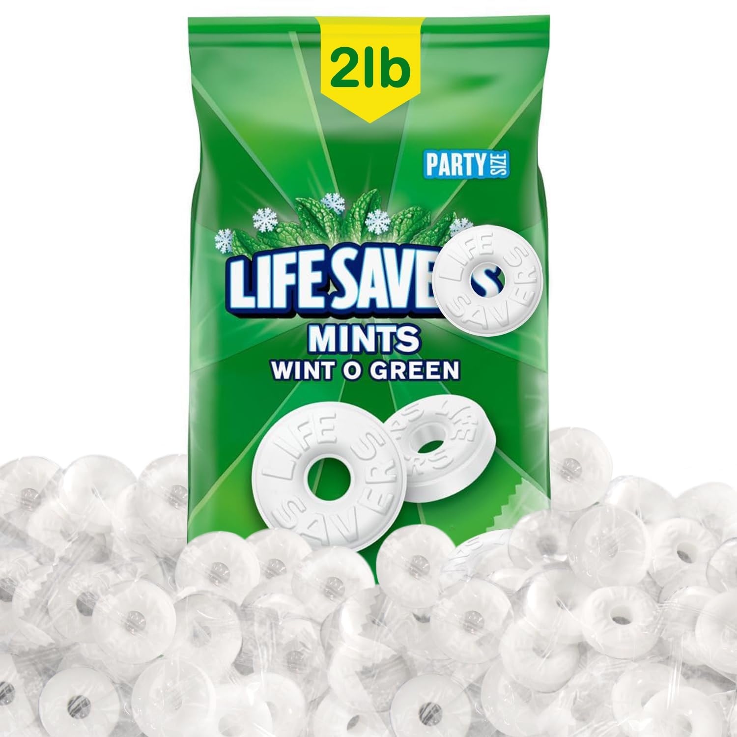 Mindys Goodies Winto Green Mints 2lb bulk pack ideal for event sharing.