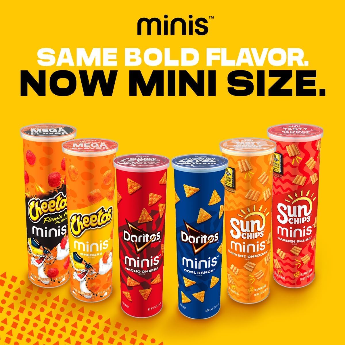 12-pack display with Minis Doritos for on-the-go sharing