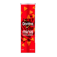 Minis Doritos Nacho Cheese canister for on-the-go snacking.