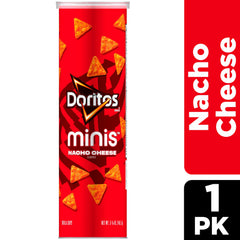 Minis Doritos Nacho Cheese pocket snack bag for quick lunchbox crunch.