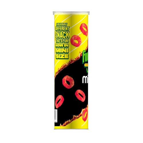 Minis Funyuns Flamin' Hot packaging display, great for retail shelves