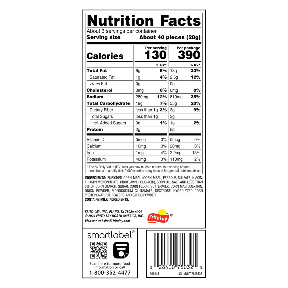 Minis Funyuns Original mini-snack layout ideal for sharing