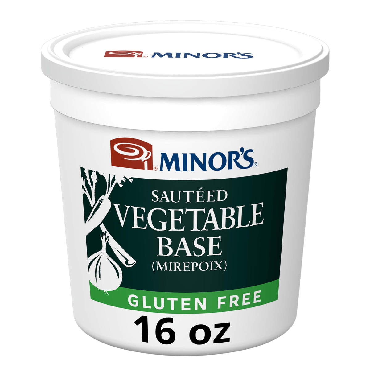 MINOR'S Sauteed Vegetable Base Mirepoix bottle pour adds rich depth to soups