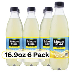 Pouring Minute Maid Lemonade into a glass with ice for a cool moment.