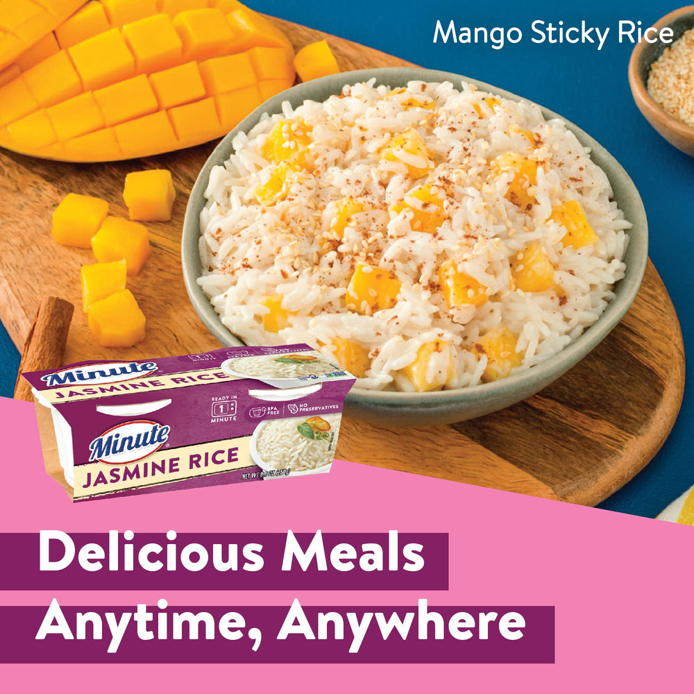 Minute Ready-to-Serve Jasmine Rice cups ideas for breakfast, lunch, and dinner