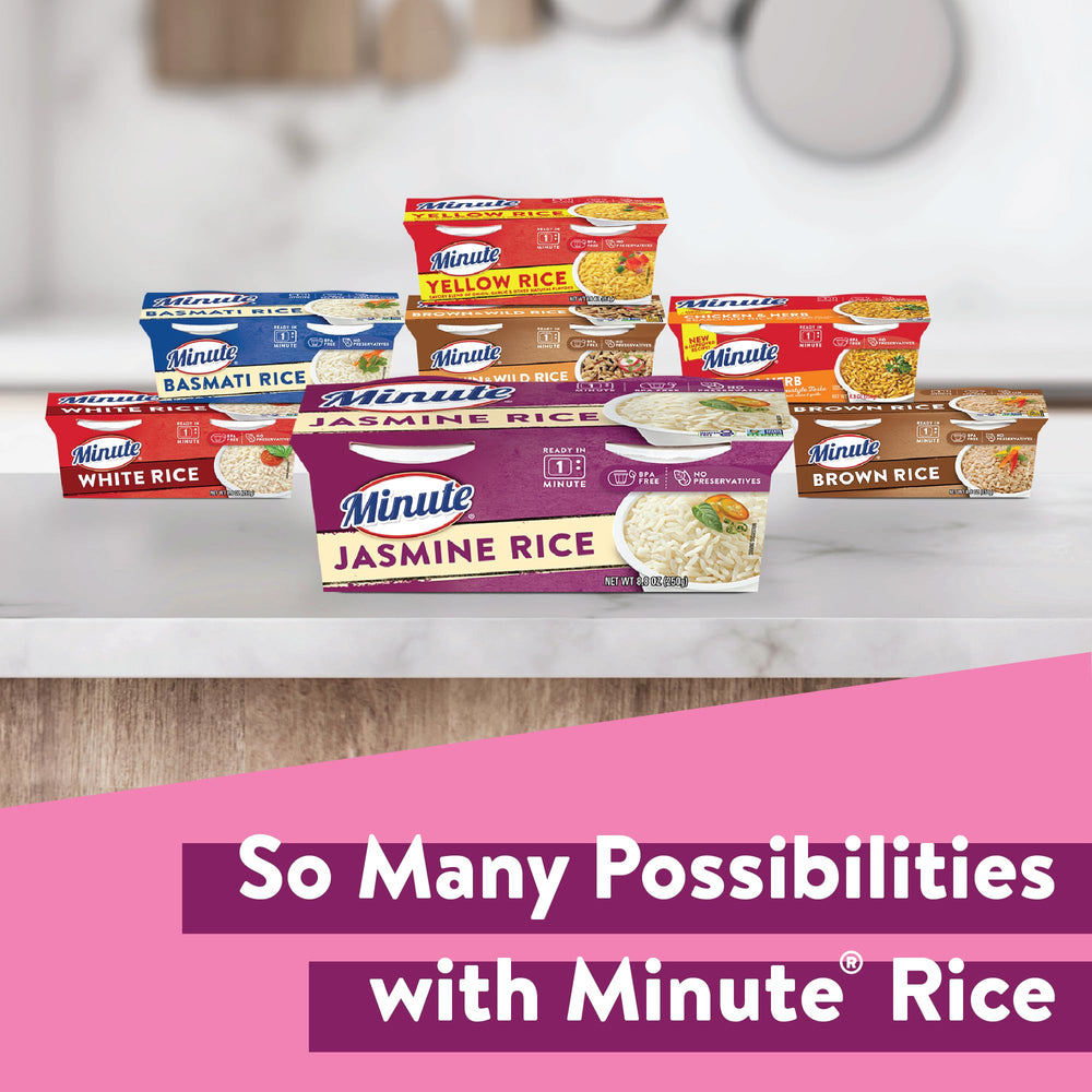 Minute Jasmine Rice cups on-the-go as a quick meal solution
