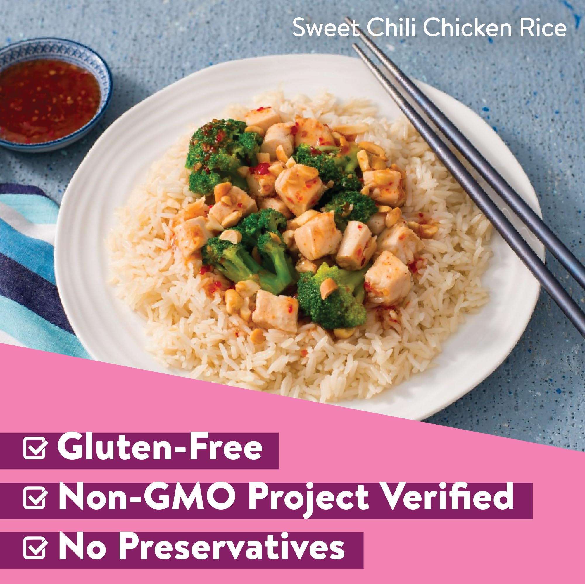 Minute Ready-to-Serve Jasmine Rice cups served as a versatile base