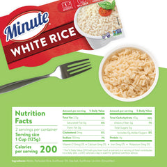 Minute rice close-up showing fluffy grains ideal for quick sides.