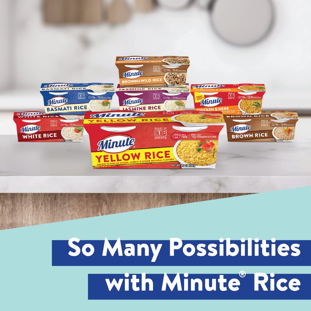 Minute Ready-to-Serve yellow rice cup is gluten-free and preservative-free