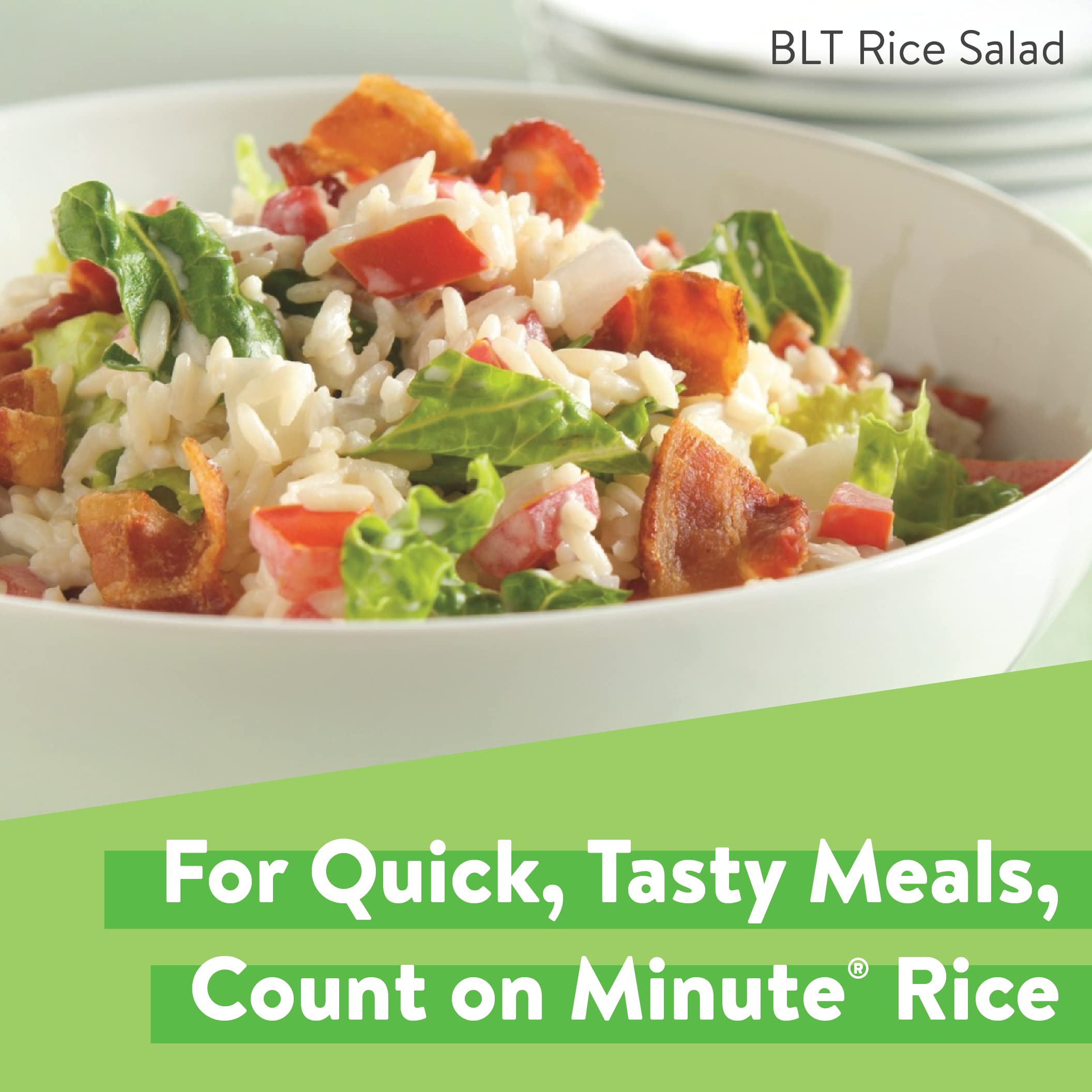 Minute White Rice label close-up showing gluten-free status