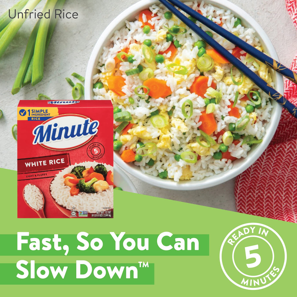 Minute White Rice served with beans creates a hearty meal.