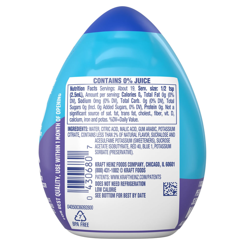Mio Berry Pomegranate bottle pour releasing bold flavor