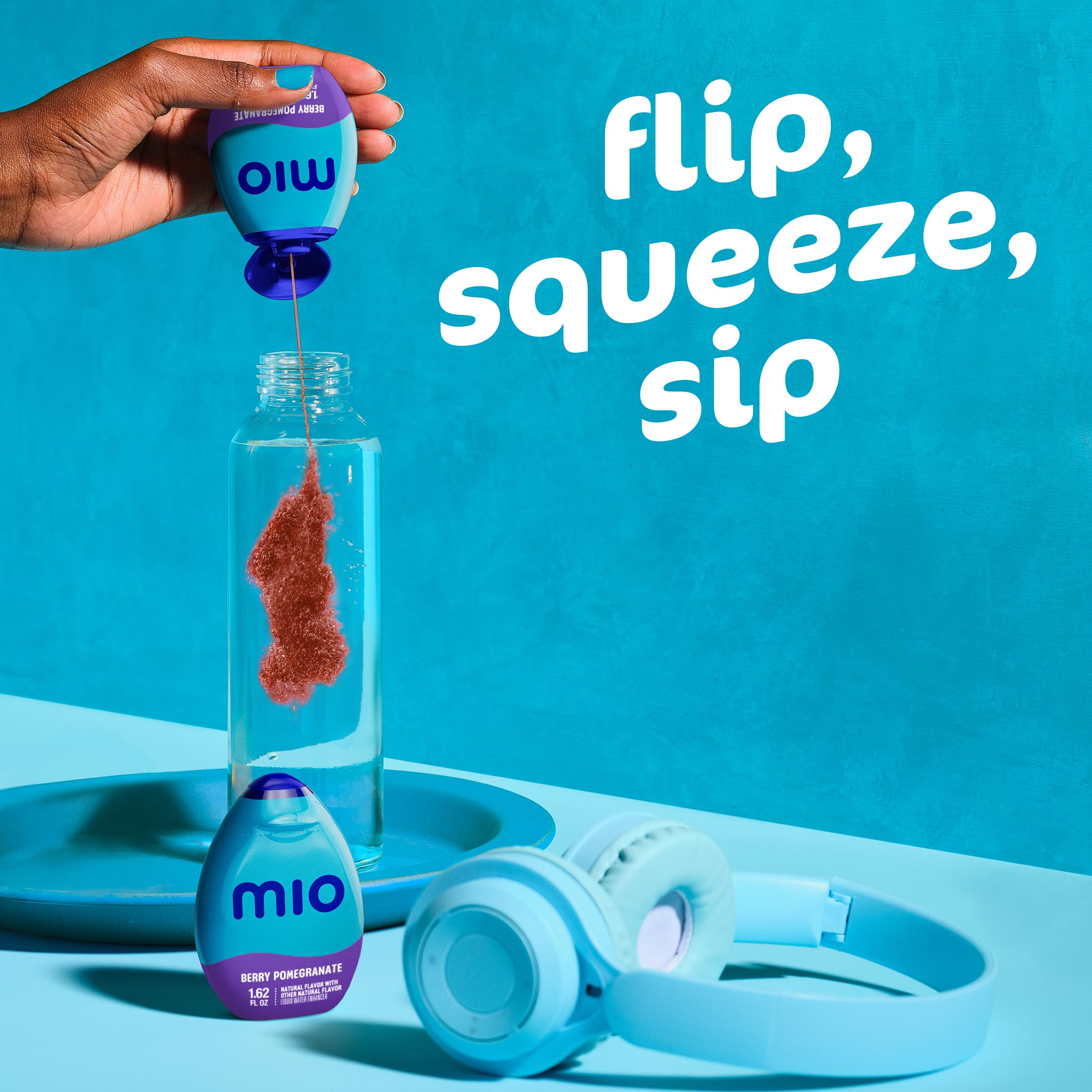 Mio Berry Pomegranate purse size bottle for easy carry