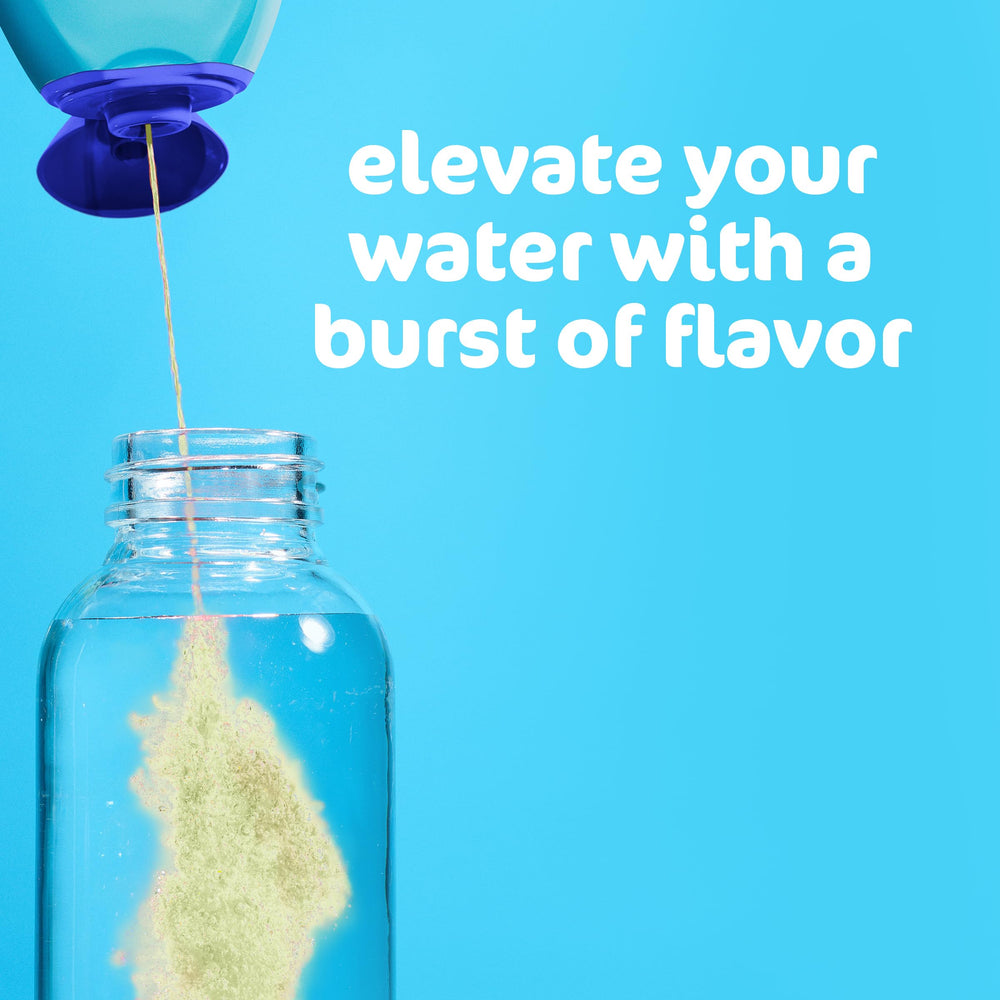 Mio bottle pour action shows easy flavor release into water