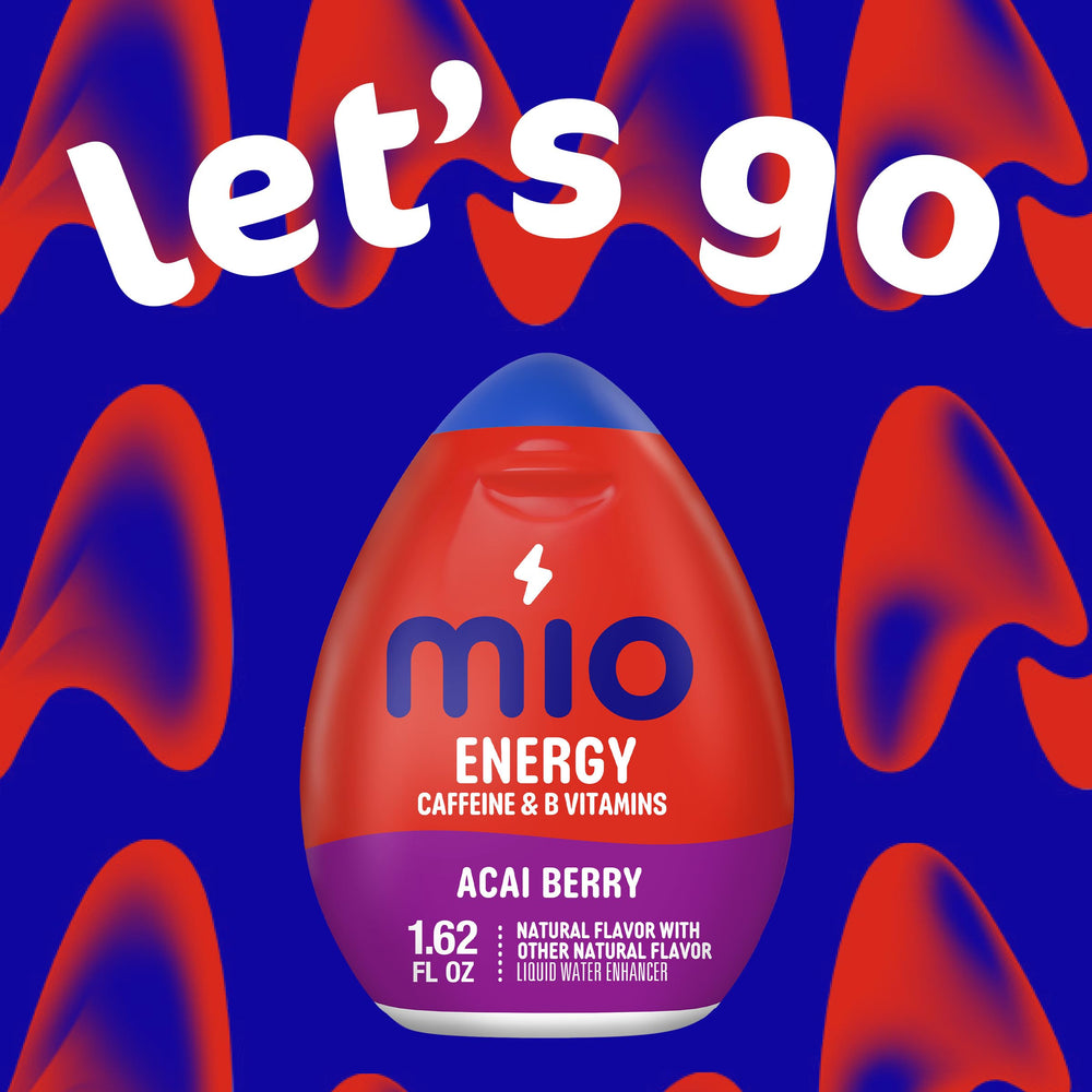 Mio Energy caffeine per serving detail highlights 90 mg per serving.