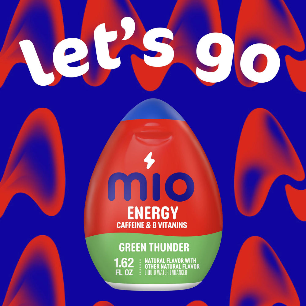 Mio Energy Green Thunder apple flavor splash over ice