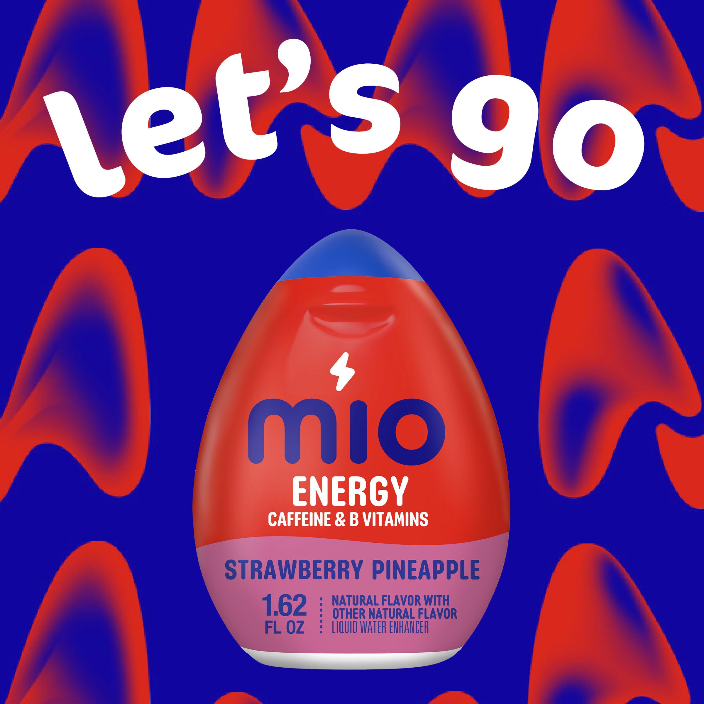 Pouring Mio Energy into a glass of water for a refreshing caffeine boost.
