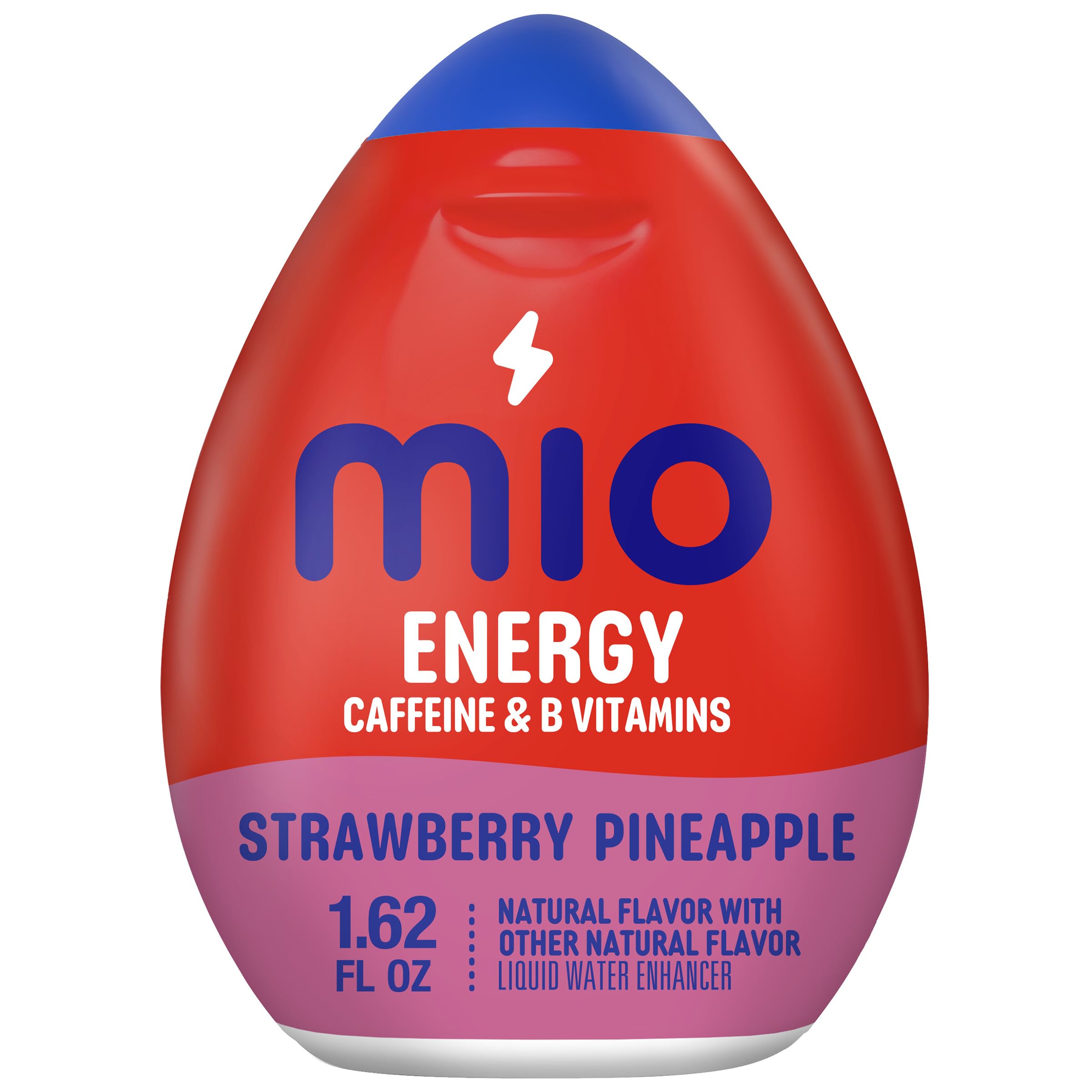 Mio Energy strawberry pineapple bottle for portable flavor and caffeine on the go.