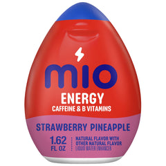 Mio Energy strawberry pineapple bottle for portable flavor and caffeine on the go.