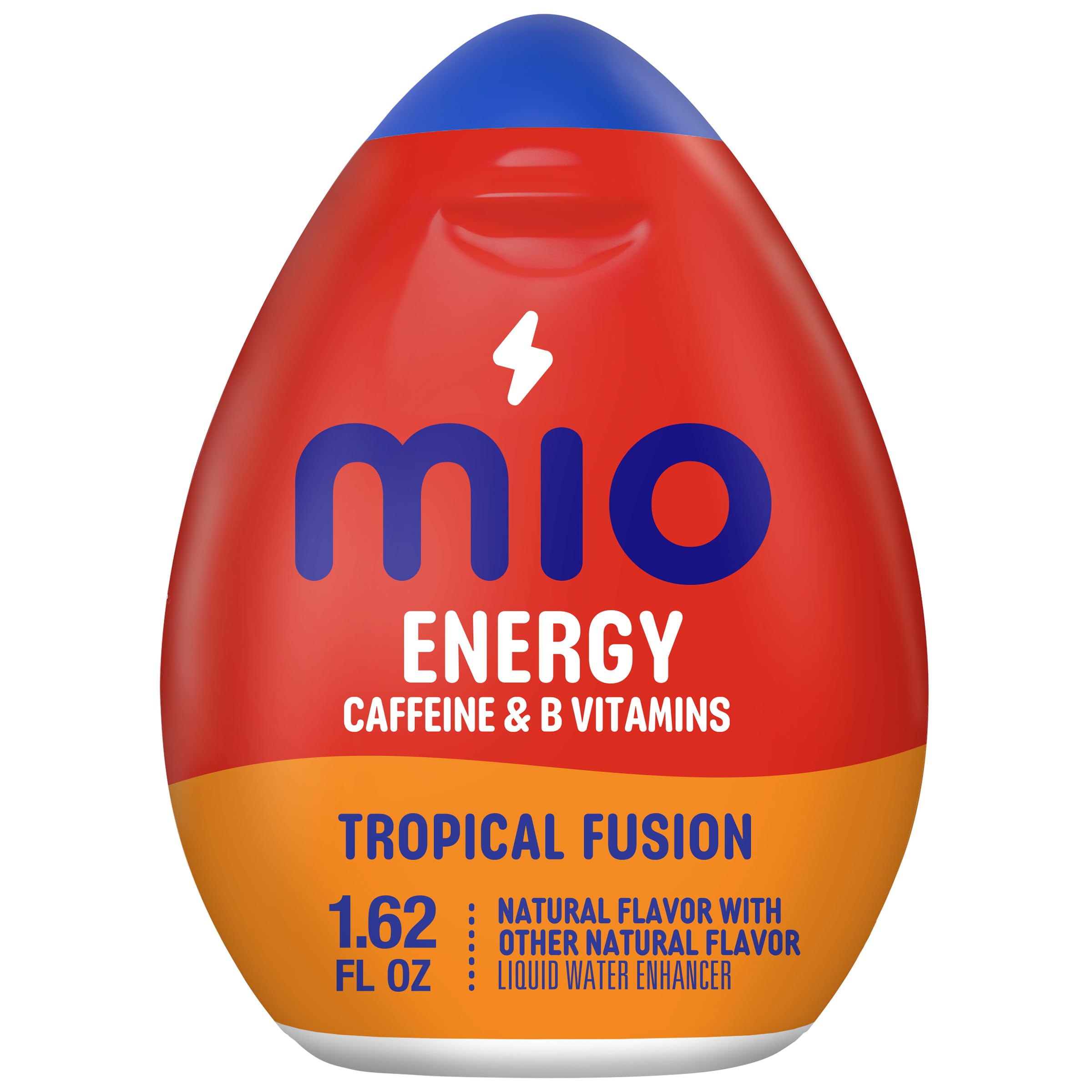 Mio Energy Tropical Fusion bottle ready to mix for on-the-go energy and hydration.