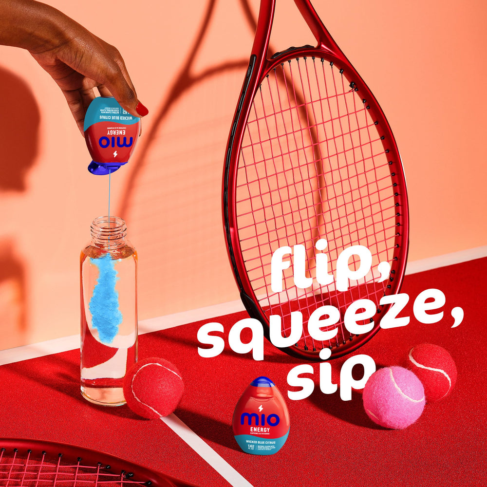 Natural flavors provide a refreshing blue citrus profile.