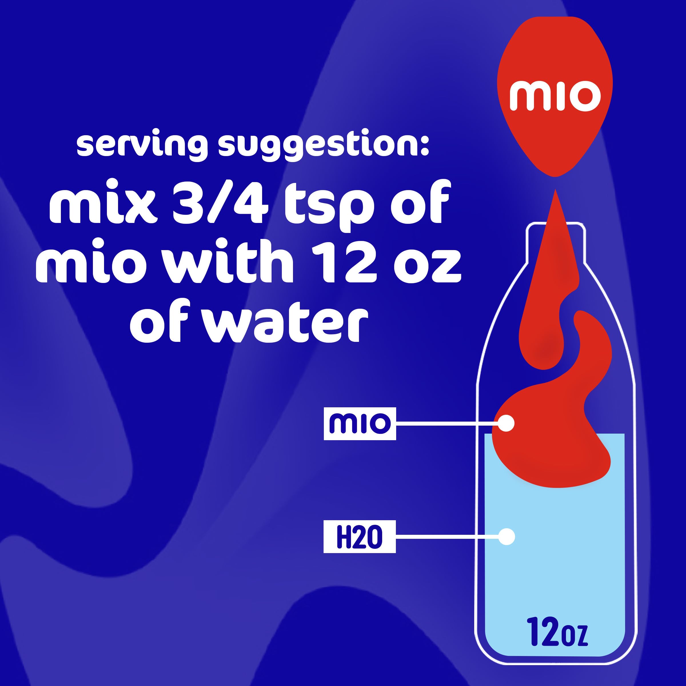 Mio Energy Wicked Blue Citrus packaging highlights zero calories and sugar-free formula.