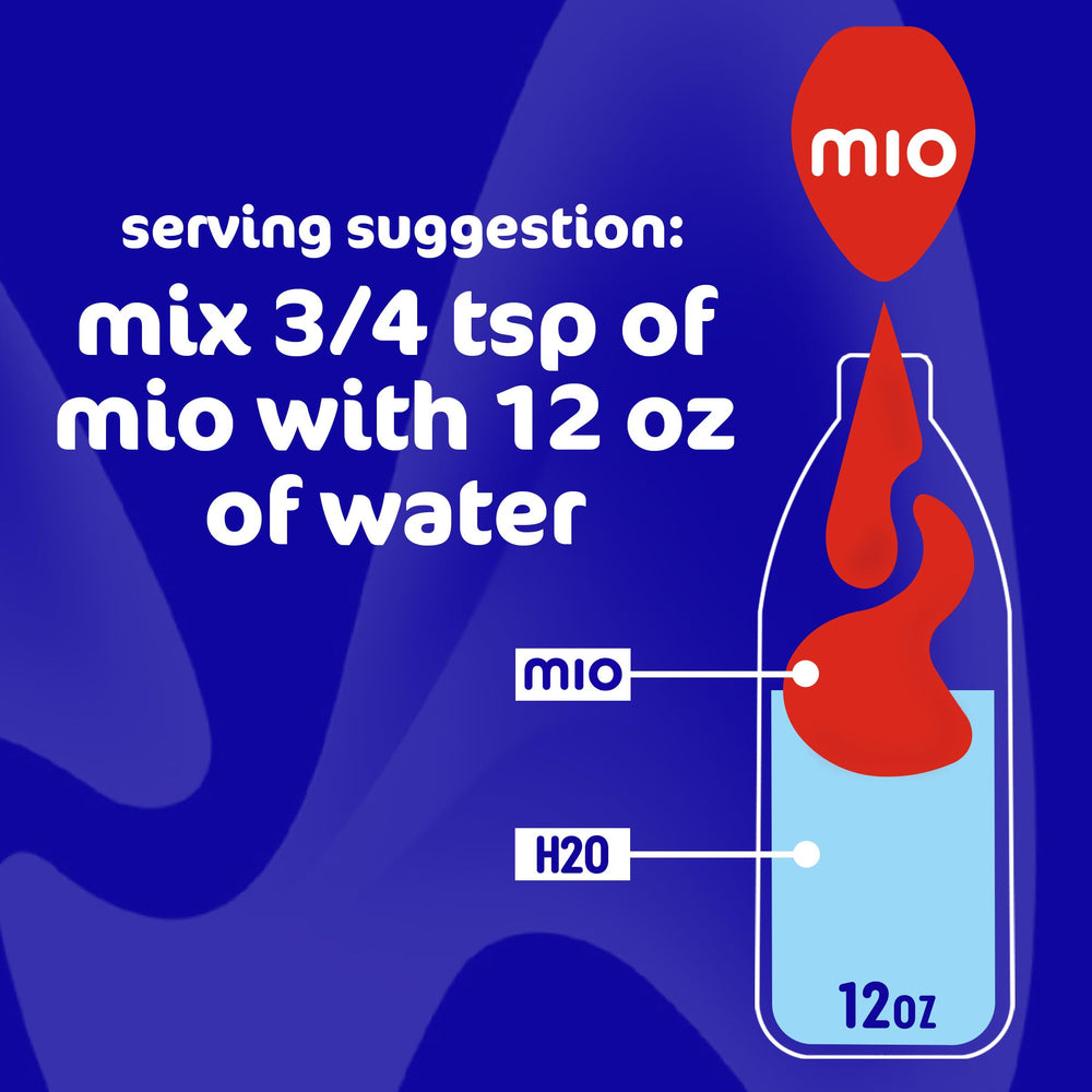 Mio Energy Wicked Blue Citrus packaging highlights zero calories and sugar-free formula.