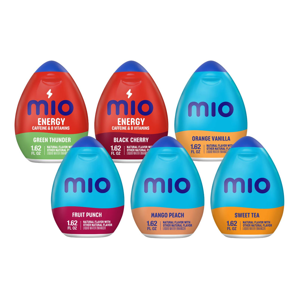Mio Green Thunder bottle pour for on-the-go flavor customization