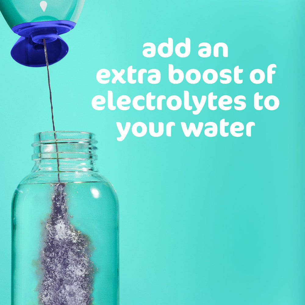 Mio Hydrate Arctic Grape glass of flavored water after mixing
