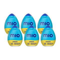 Mio Lemonade liquid water enhancer bottle close-up highlighting natural flavors