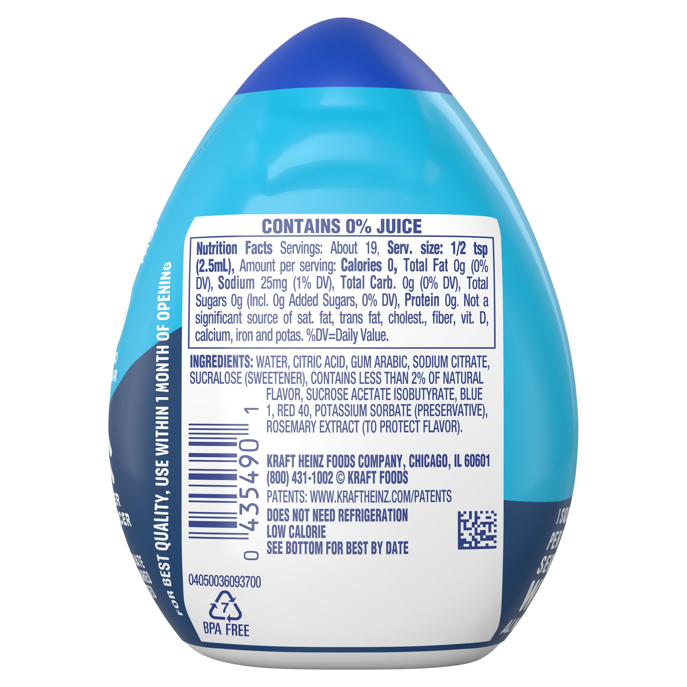 Mio Blueberry Lemonade pour illustrating quick flavor boost for water.