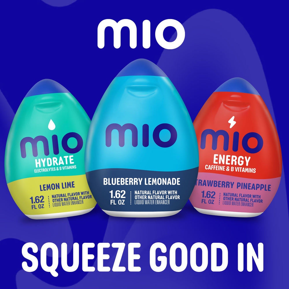 Mio Blueberry Lemonade travel-size bottle ready for on-the-go hydration.