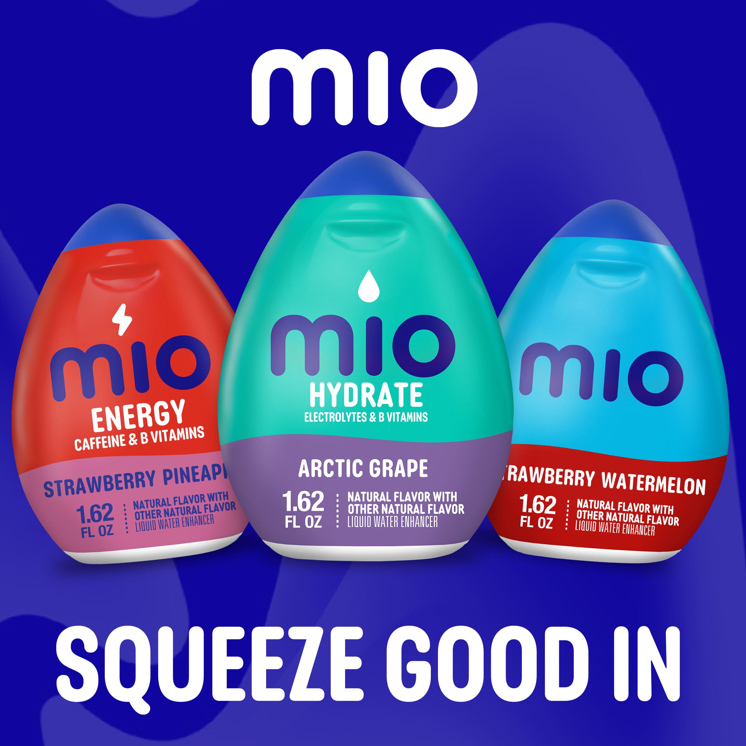 Mio Daily hydration with vitamins for a refreshing routine.