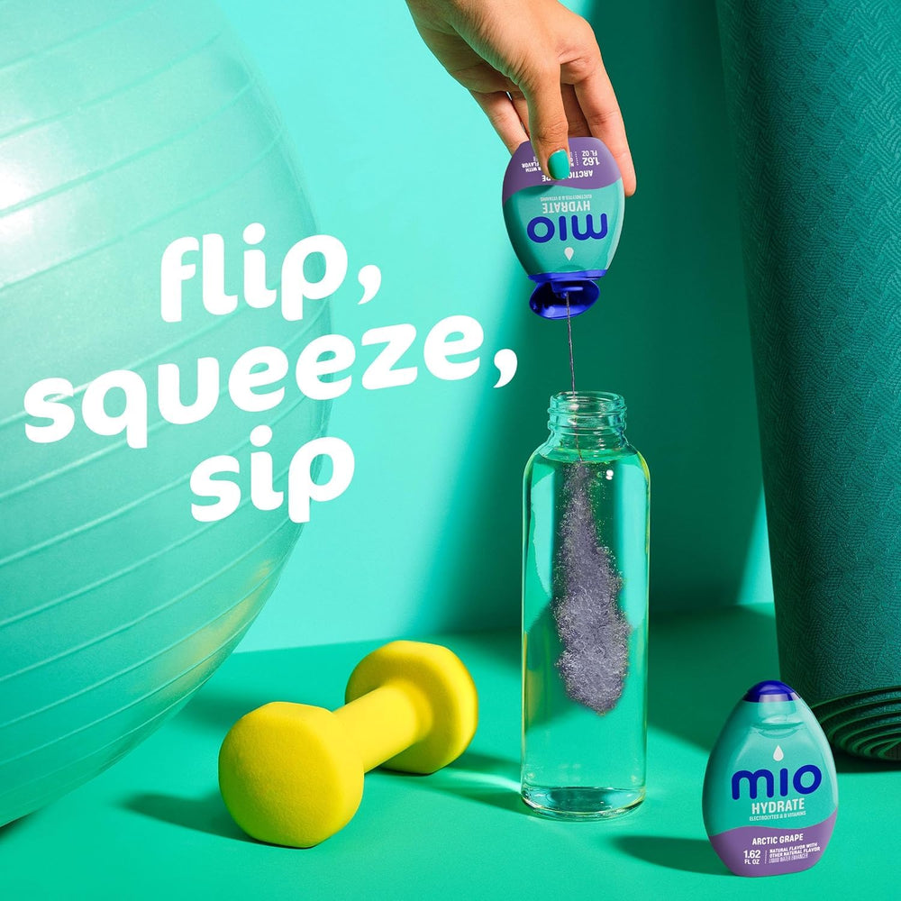 Mio Portable bottle in a gym bag for convenient hydration.
