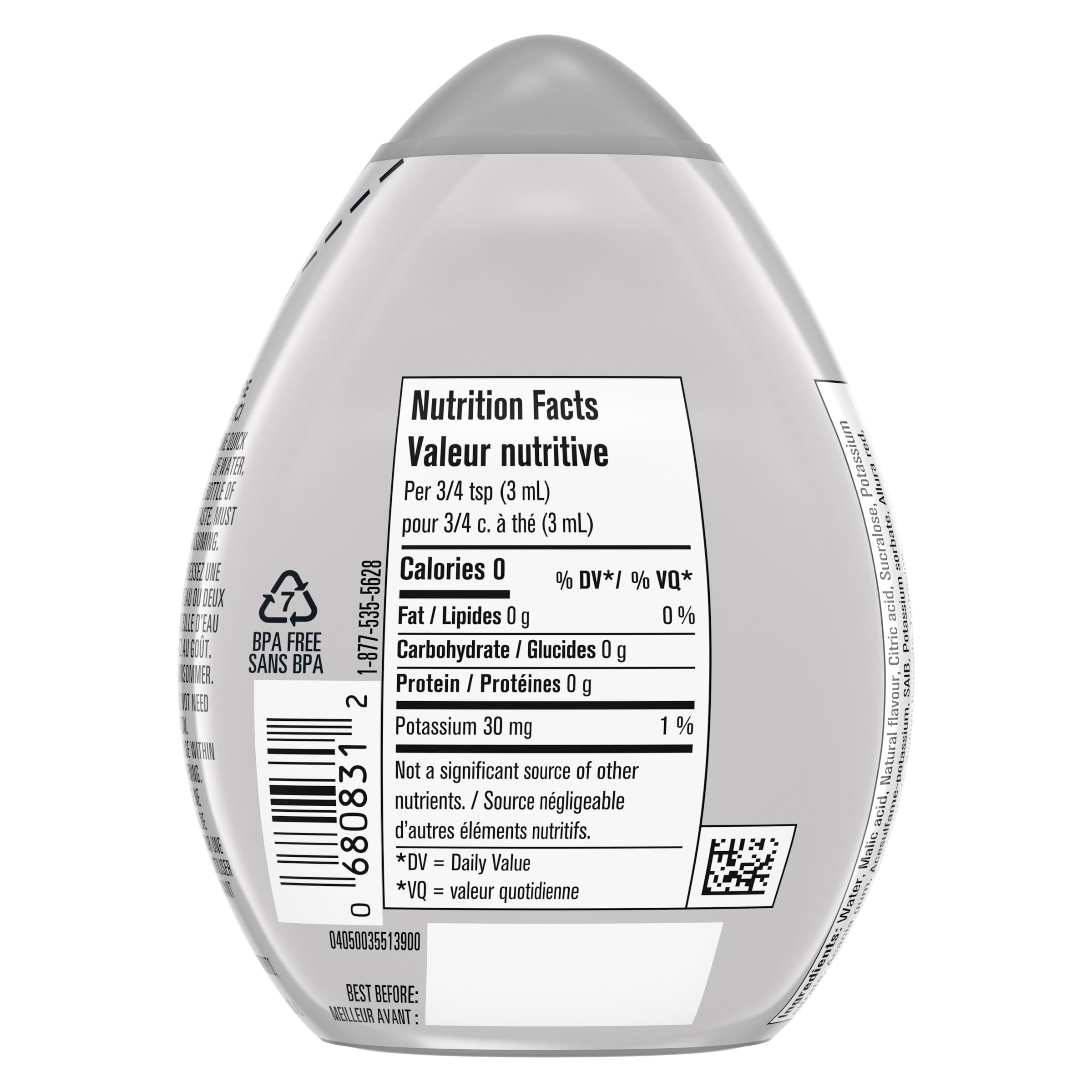 Mio Mango Peach bottle indicating 24 servings per bottle.