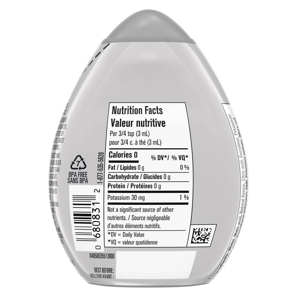 Mio Mango Peach bottle indicating 24 servings per bottle.