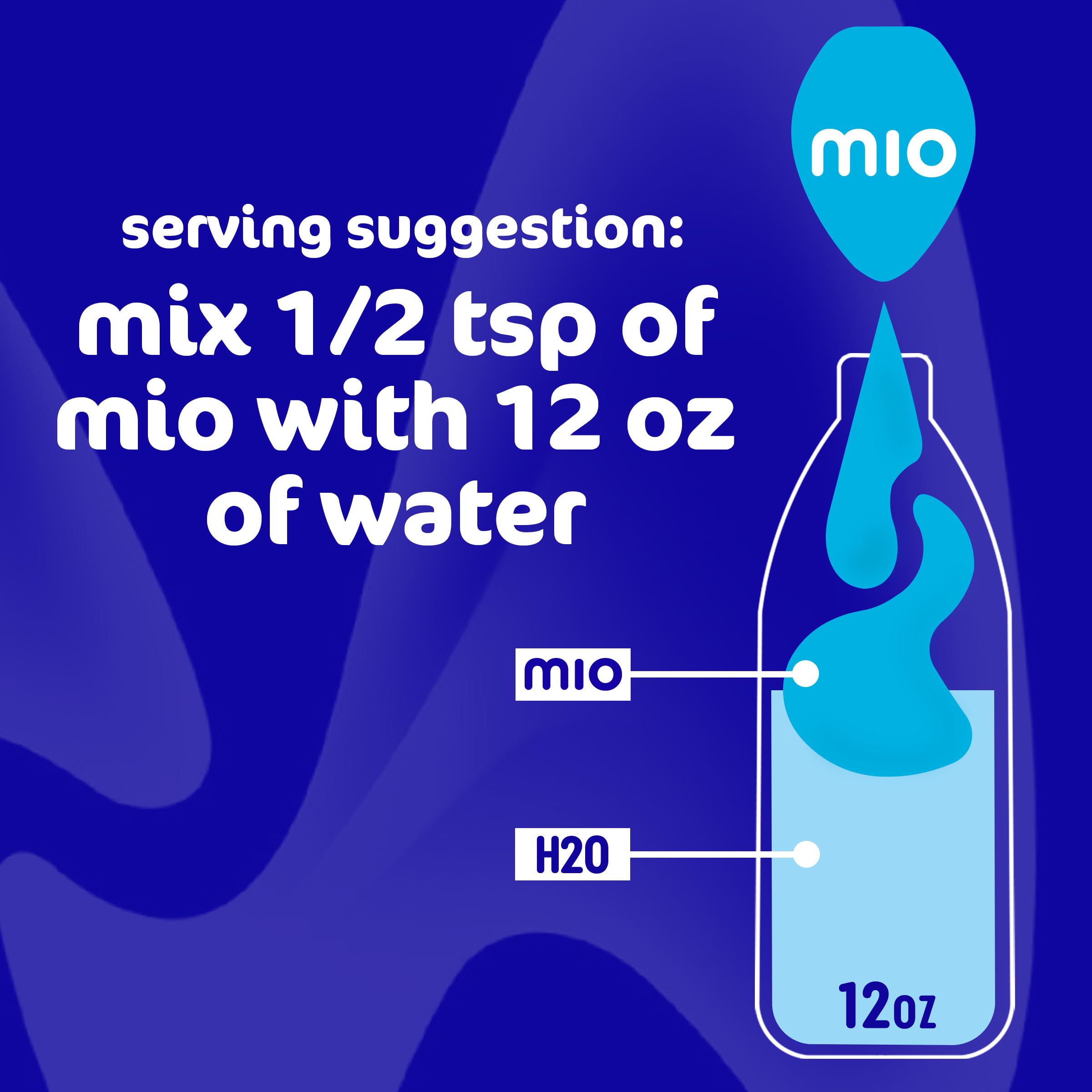New Mio Orange Tangerine packaging highlights natural flavor options.