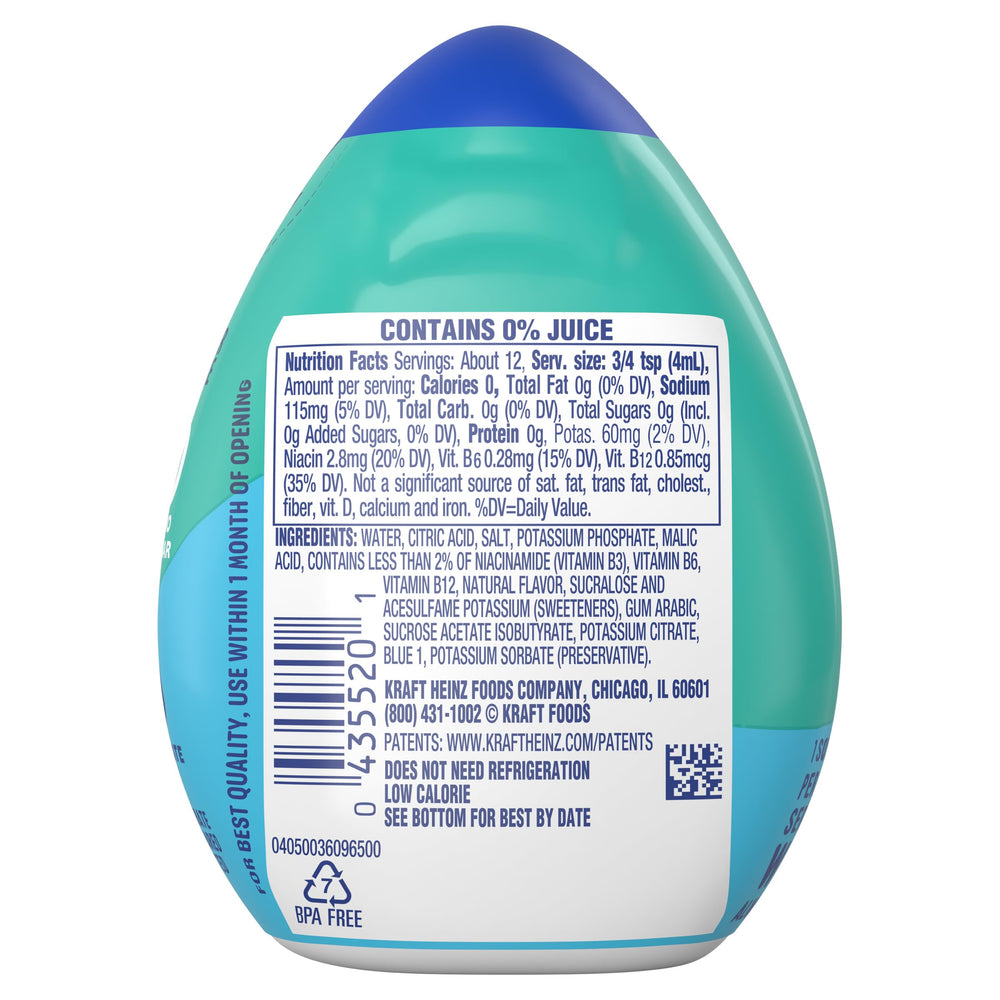 MiO Sport Berry Blast drops pour into water.