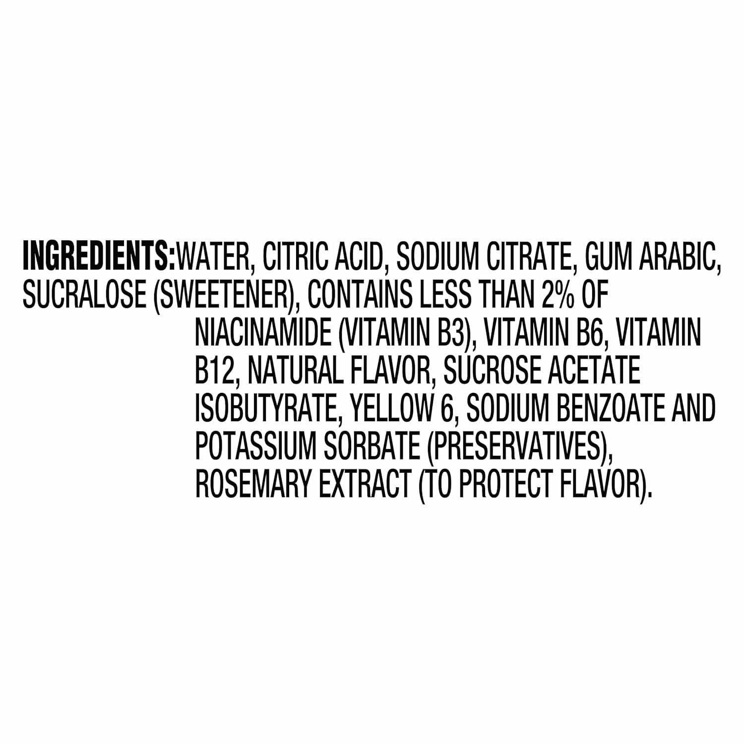 Mio Vitamins B3 B6 B12 icons highlight added vitamins.