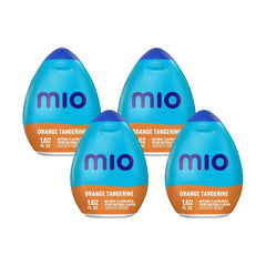Mio Vitamins orange-tangerine four-pack bottles for on-the-go flavor.