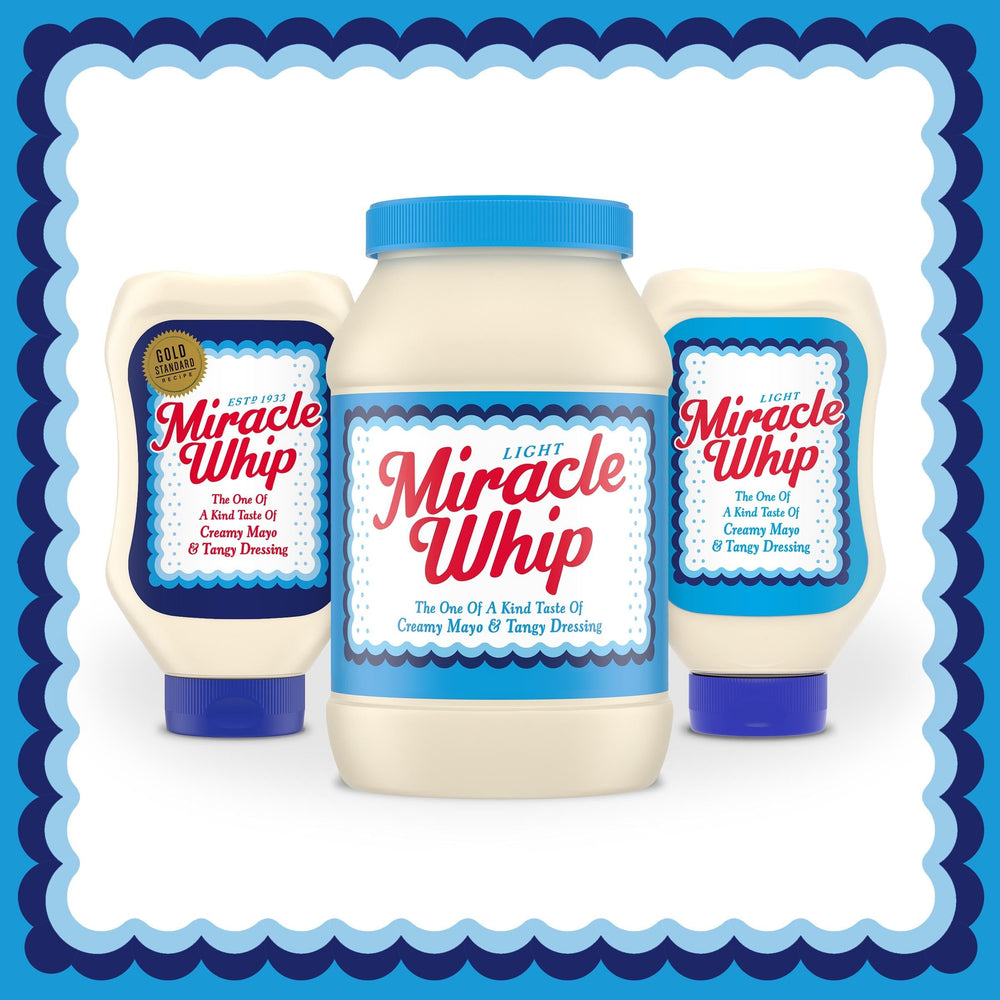 Miracel Whip Light Dressing potato salad, silky coating.