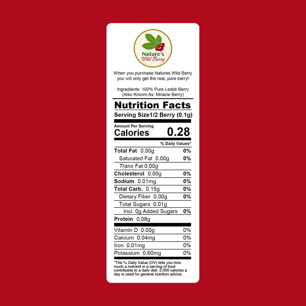 Nature's Wild Berry miracle berries freeze-dried close-up preserving potency for sour-to-sweet shifts