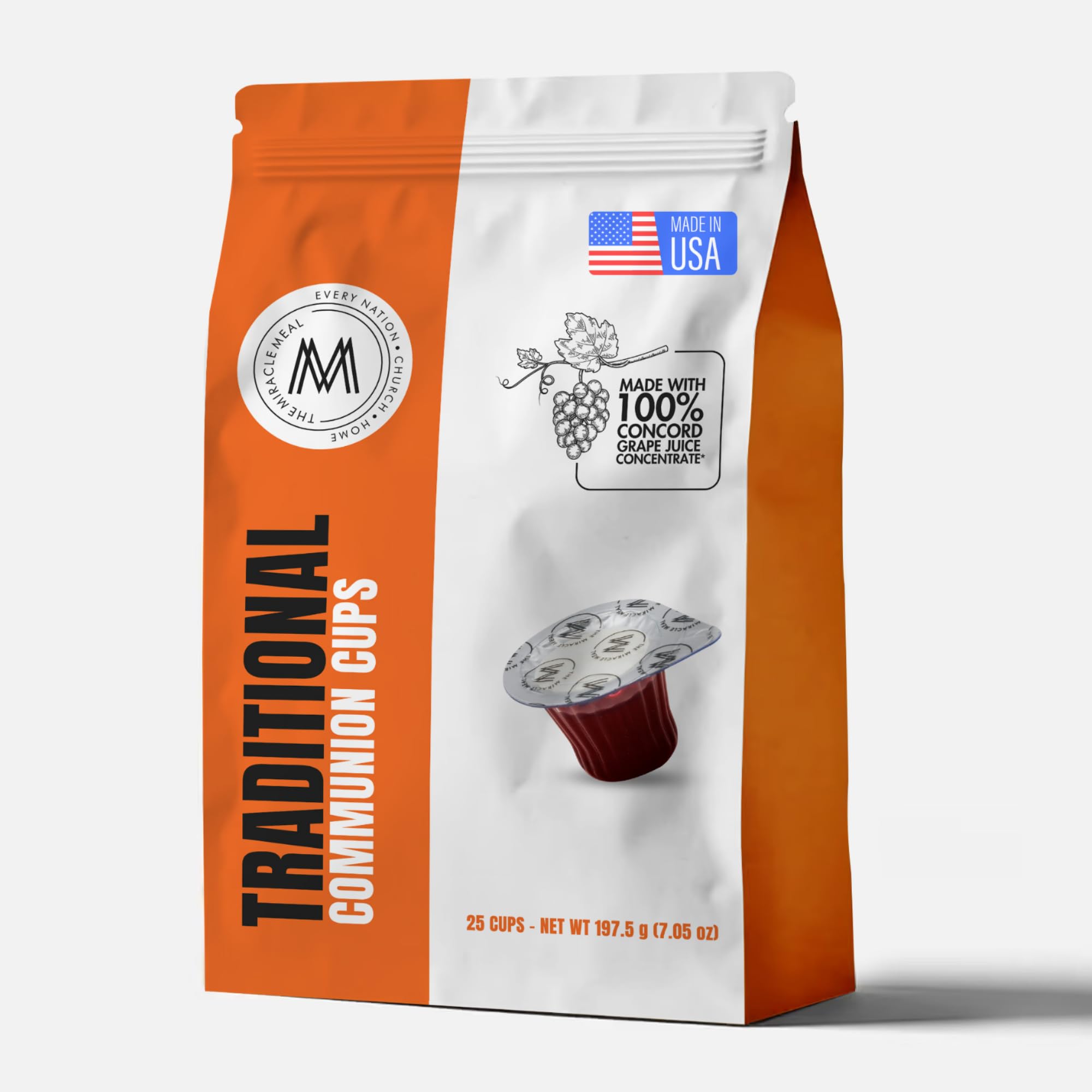 The Miracle Meal travel pack with 25 cups for on-the-go communion.