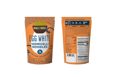 Cooked Miracle Noodle vermicelli dish with sauce, ready-to-eat and versatile.