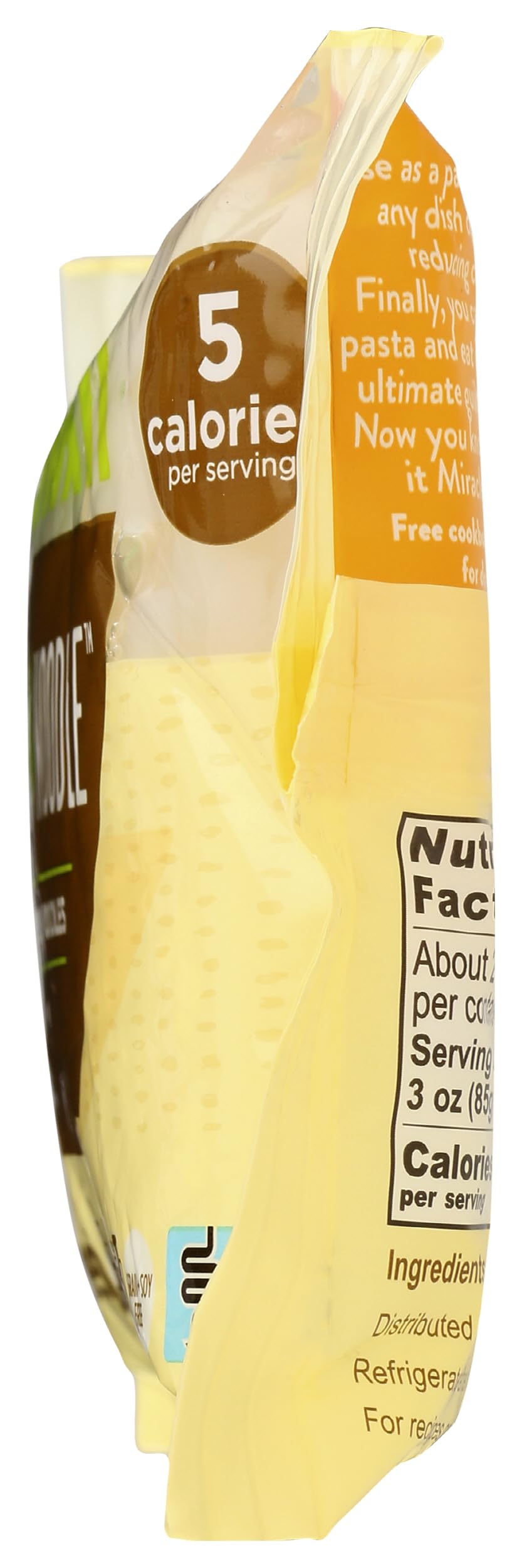Gluten-free and kosher Miracle Noodle Fettuccini, versatile for dietary needs