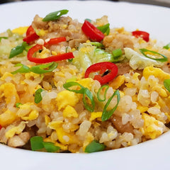 Serving idea with stir-fry using Miracle Noodle Organic Rice Ready-to-Eat