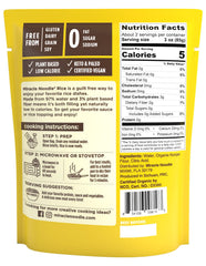 Miracle Noodle Organic Rice Ready-to-Eat 7oz bag close-up, gluten-free konjac rice option